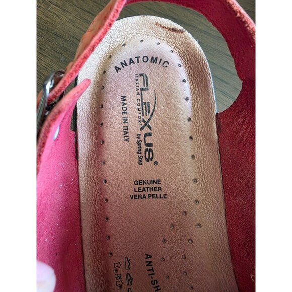 Leather Spring Step Women's Ceri Flat Sandal made in Italy size 7.5 - Picture 8 of 16